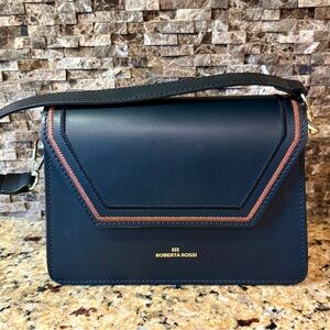 **Roberta Rossi** Black Italian Leather Purse